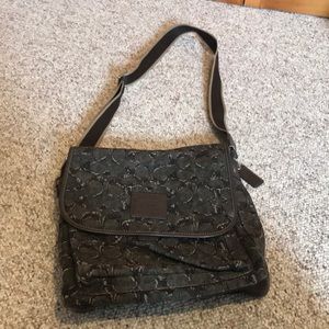 Coach camo canvas crossbody